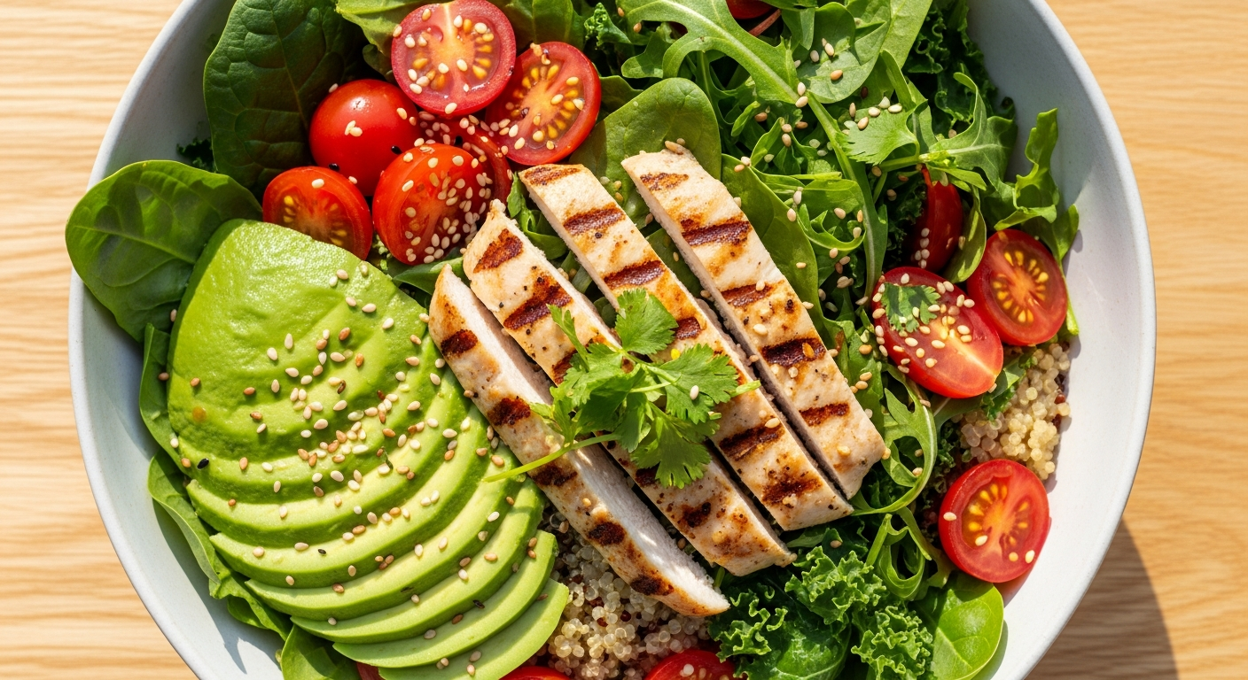 Ensalada con proteina